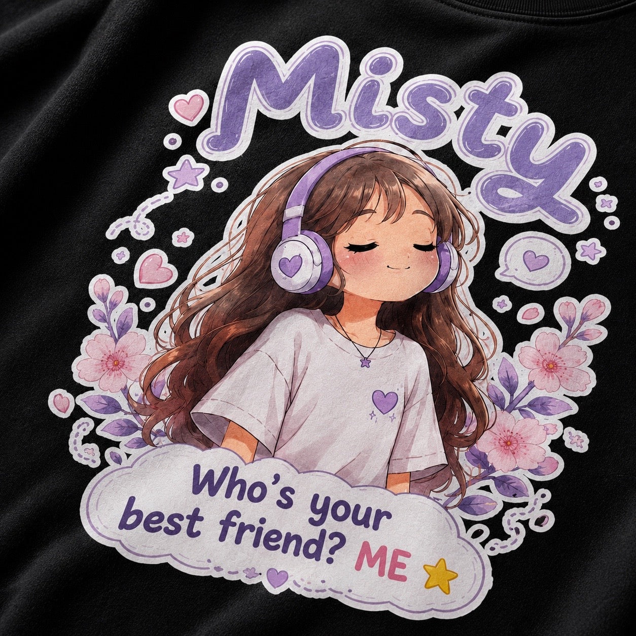 Be Your Own Best Friend T-Shirt | Misty Kawaii Tee | Self Love Gift | Positive Mindset Shirt | Unisex