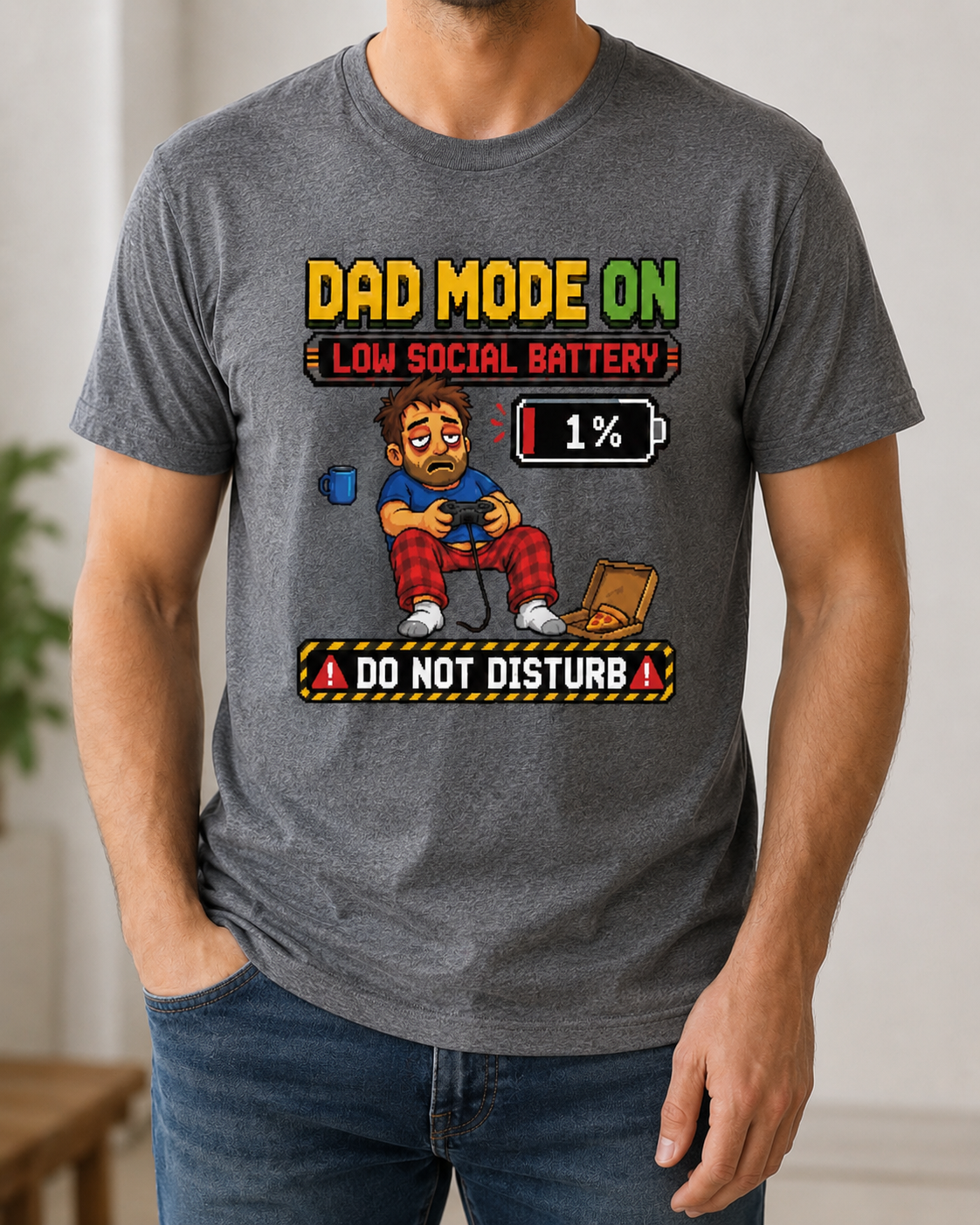 Funny Dad Mode Gamer T-Shirt | Gaming Dad Tee | Gamer Father Gift | Do Not Disturb Shirt | Unisex