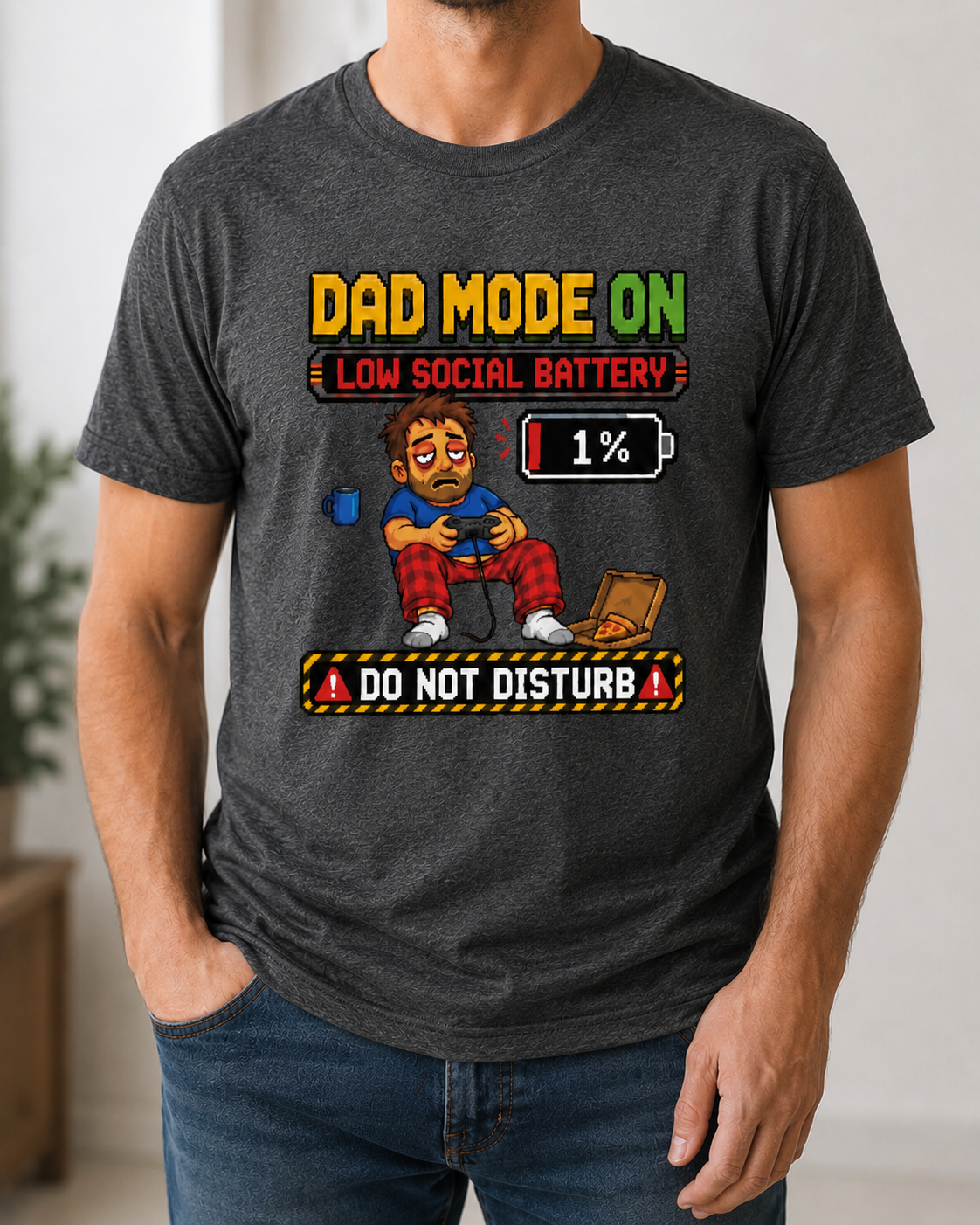 Funny Dad Mode Gamer T-Shirt | Gaming Dad Tee | Gamer Father Gift | Do Not Disturb Shirt | Unisex