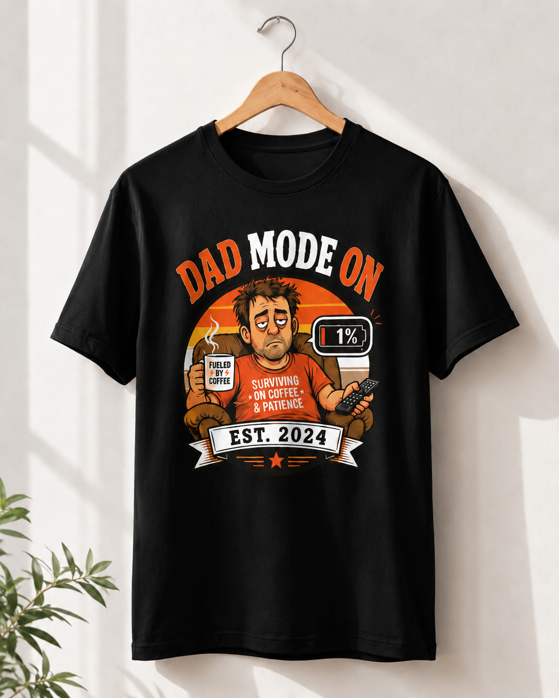 Funny Dad Mode Ghost T-Shirt | Best Dad Tee | Sarcastic Father Gift | Ghost Dad Shirt | Unisex