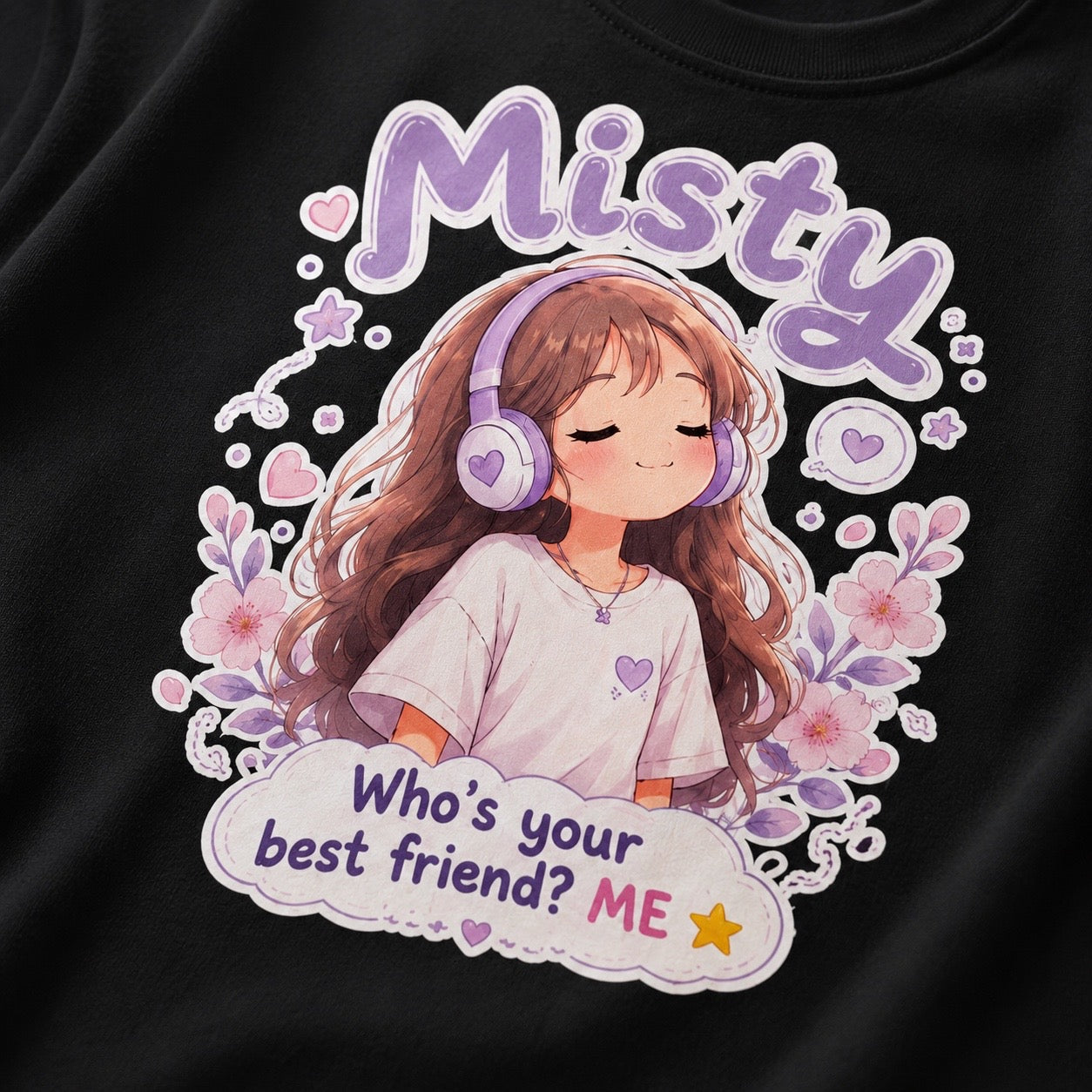 Be Your Own Best Friend T-Shirt | Misty Kawaii Tee | Self Love Gift | Positive Mindset Shirt | Unisex