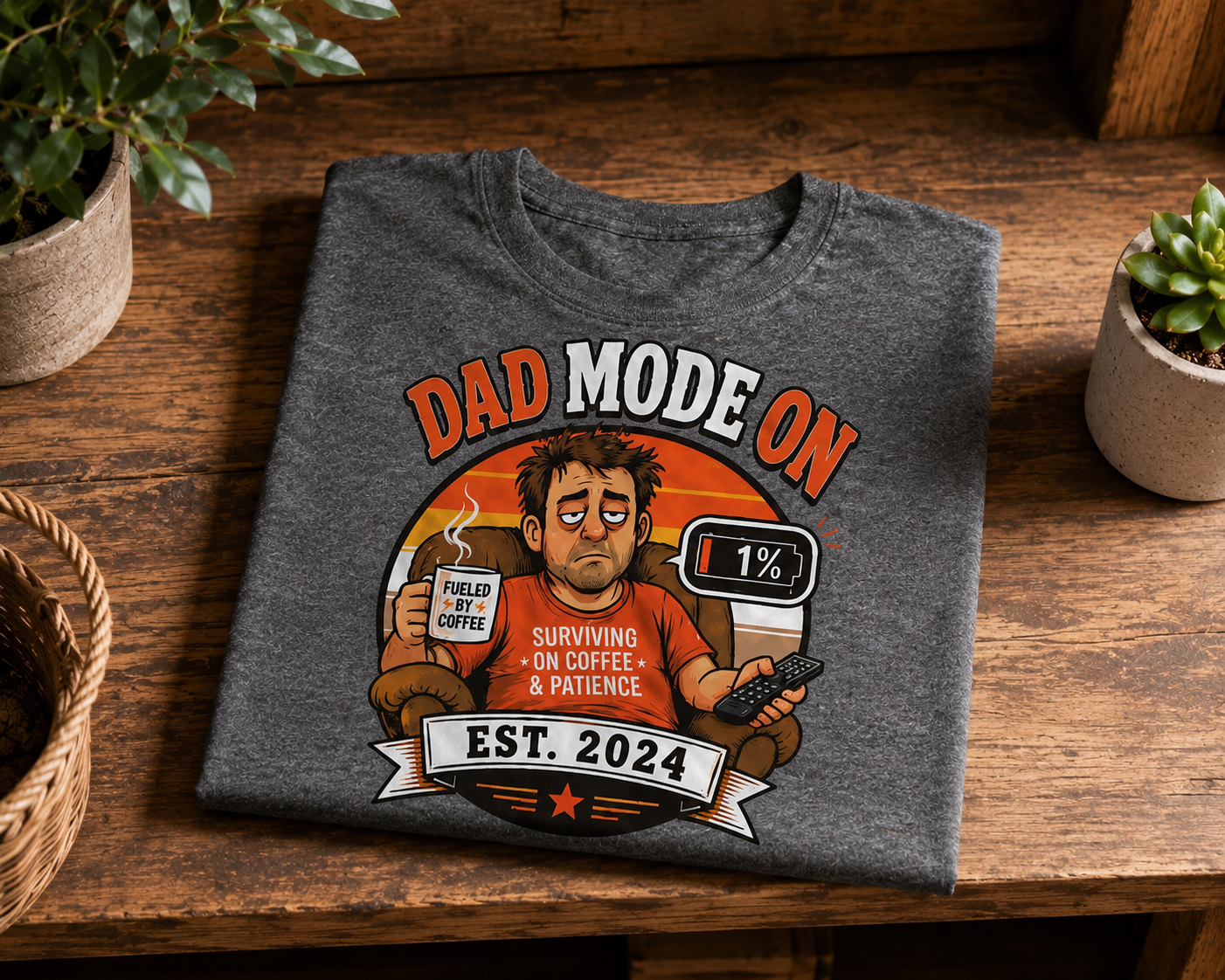 Funny Dad Mode Ghost T-Shirt | Best Dad Tee | Sarcastic Father Gift | Ghost Dad Shirt | Unisex