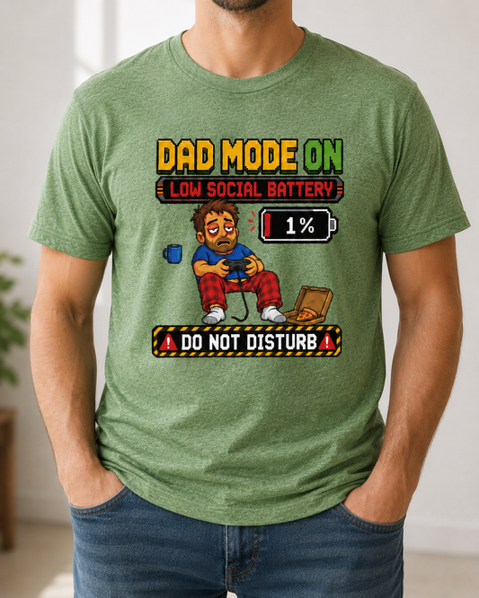 Funny Dad Mode Gamer T-Shirt | Gaming Dad Tee | Gamer Father Gift | Do Not Disturb Shirt | Unisex