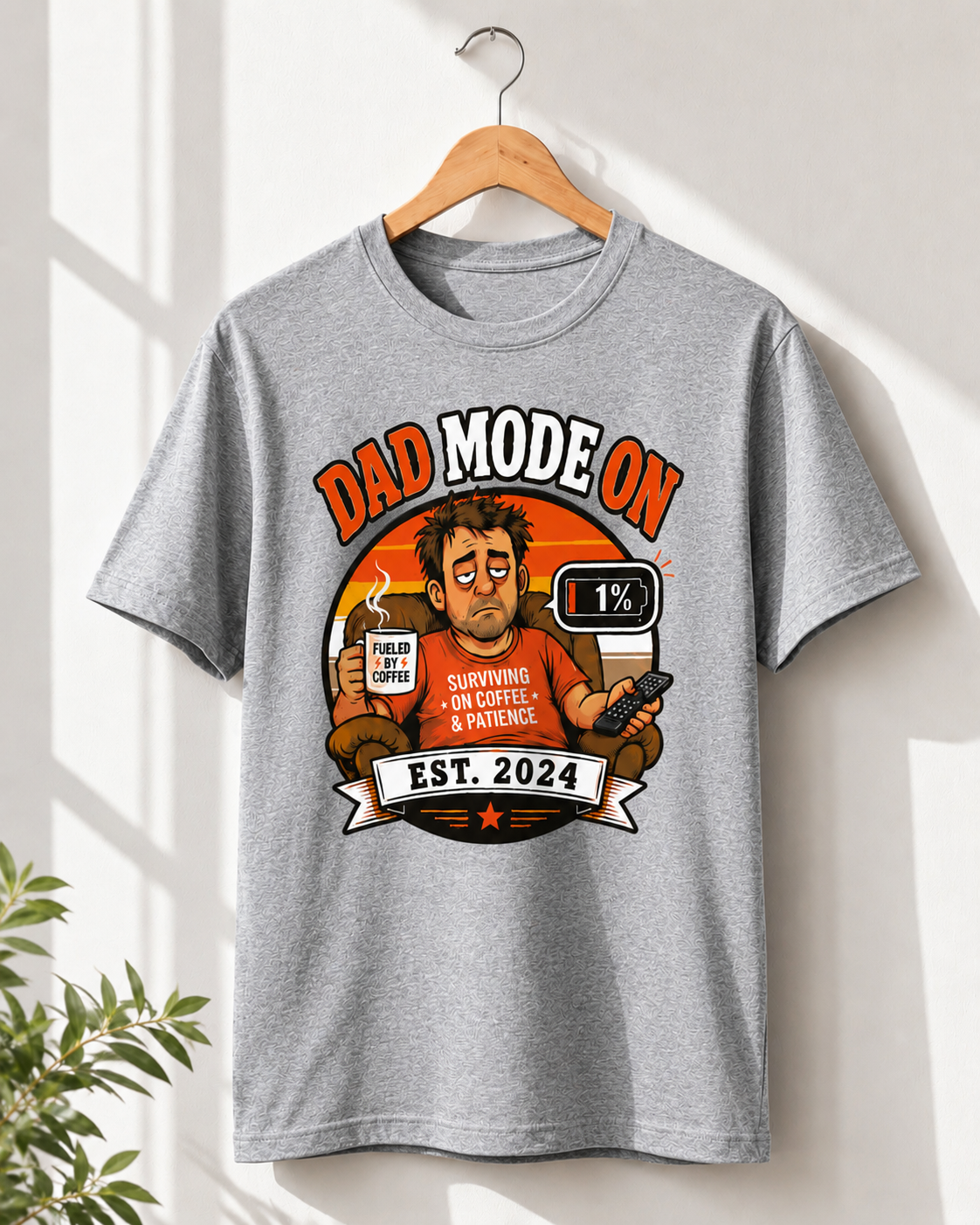Funny Dad Mode Ghost T-Shirt | Best Dad Tee | Sarcastic Father Gift | Ghost Dad Shirt | Unisex