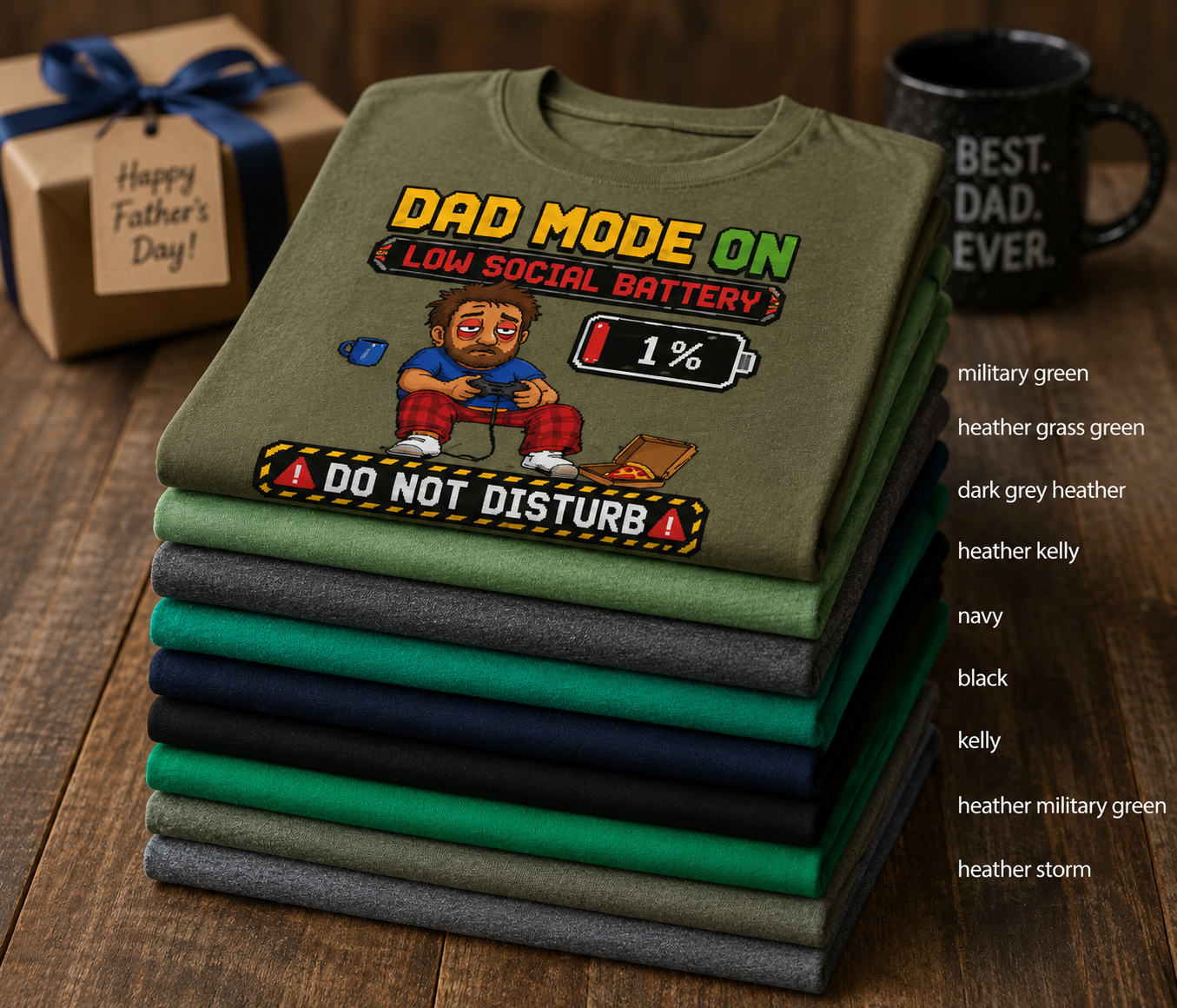 Funny Dad Mode Gamer T-Shirt | Gaming Dad Tee | Gamer Father Gift | Do Not Disturb Shirt | Unisex