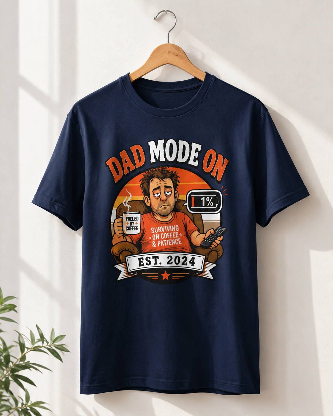 Funny Dad Mode Ghost T-Shirt | Best Dad Tee | Sarcastic Father Gift | Ghost Dad Shirt | Unisex