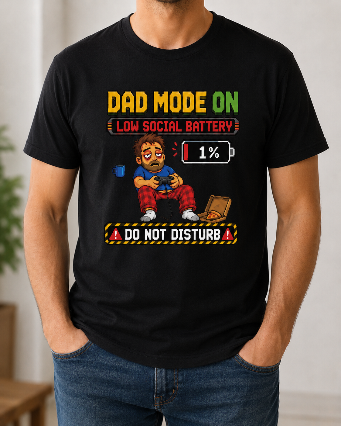 Funny Dad Mode Gamer T-Shirt | Gaming Dad Tee | Gamer Father Gift | Do Not Disturb Shirt | Unisex