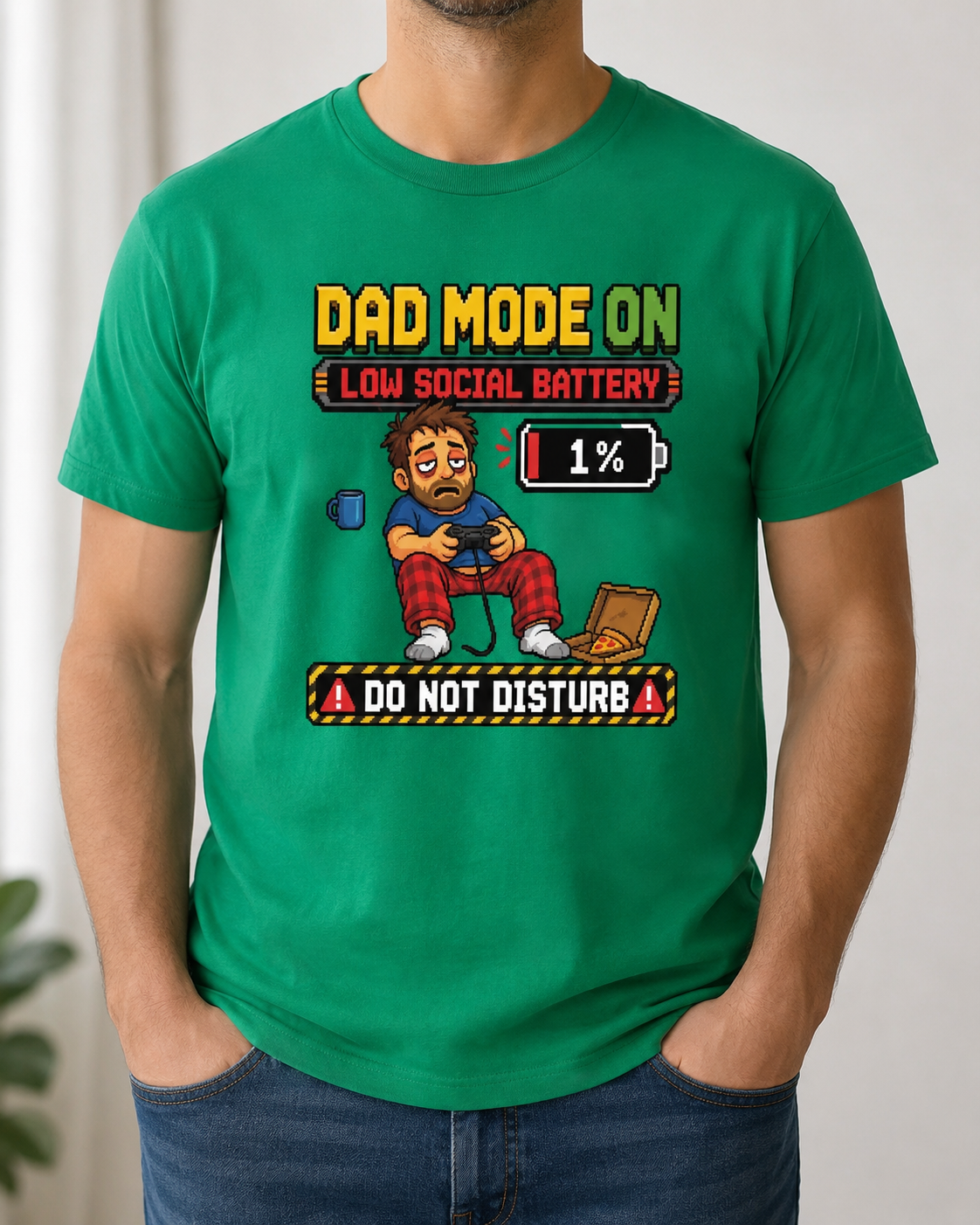 Funny Dad Mode Gamer T-Shirt | Gaming Dad Tee | Gamer Father Gift | Do Not Disturb Shirt | Unisex
