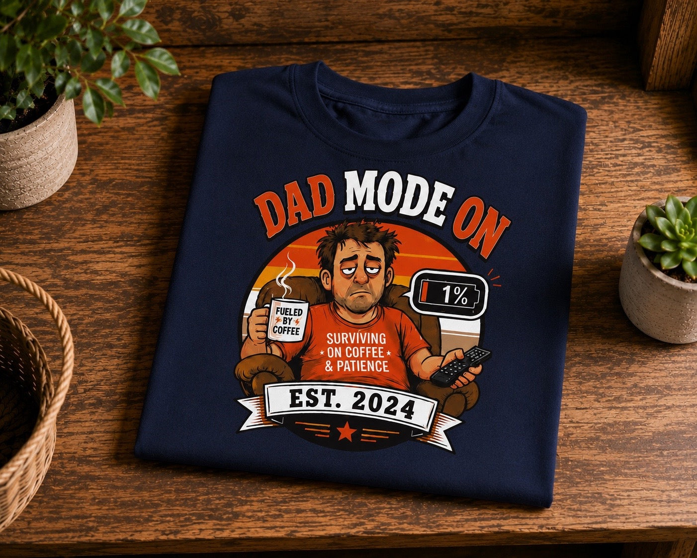 Funny Dad Mode Ghost T-Shirt | Best Dad Tee | Sarcastic Father Gift | Ghost Dad Shirt | Unisex
