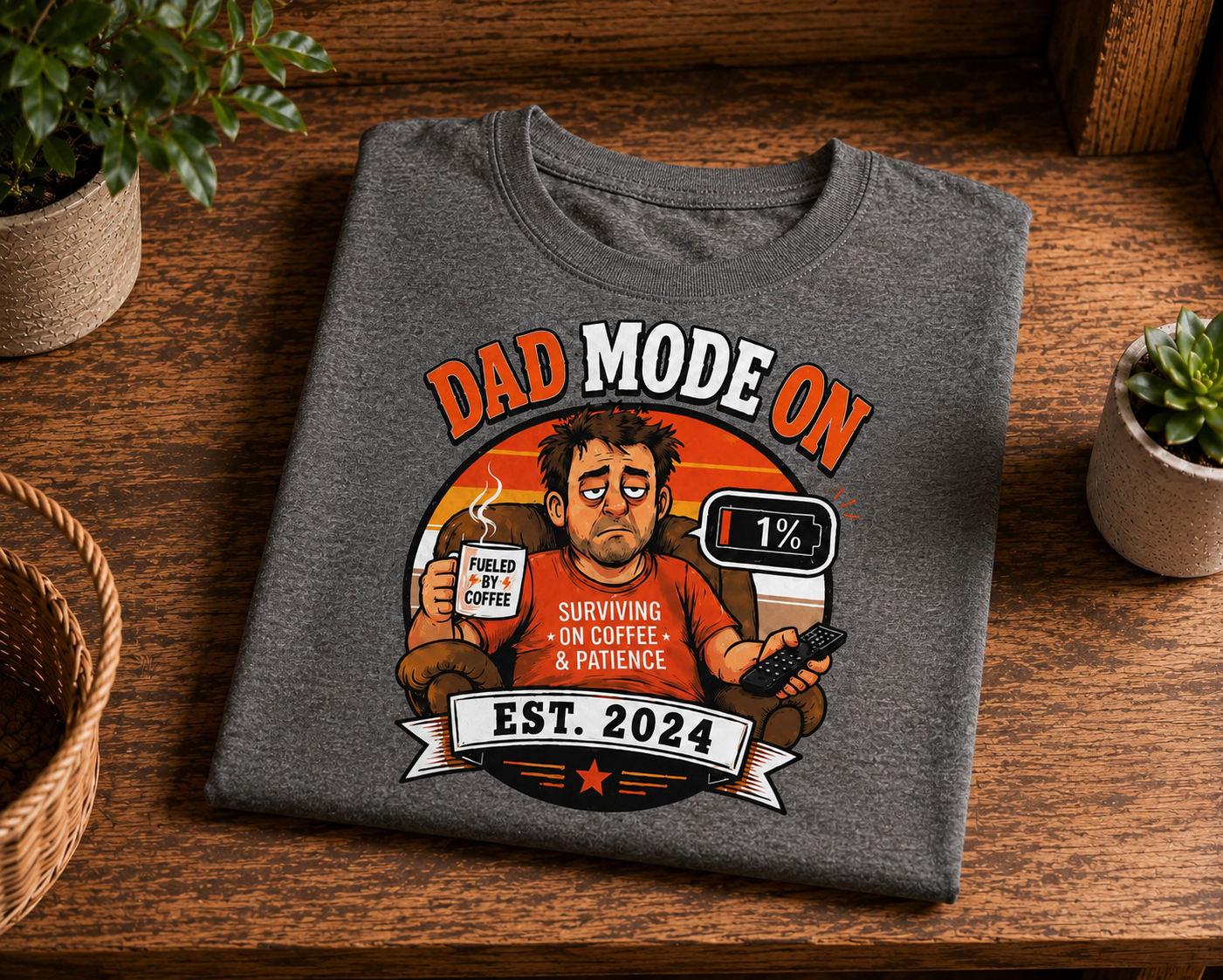 Funny Dad Mode Ghost T-Shirt | Best Dad Tee | Sarcastic Father Gift | Ghost Dad Shirt | Unisex