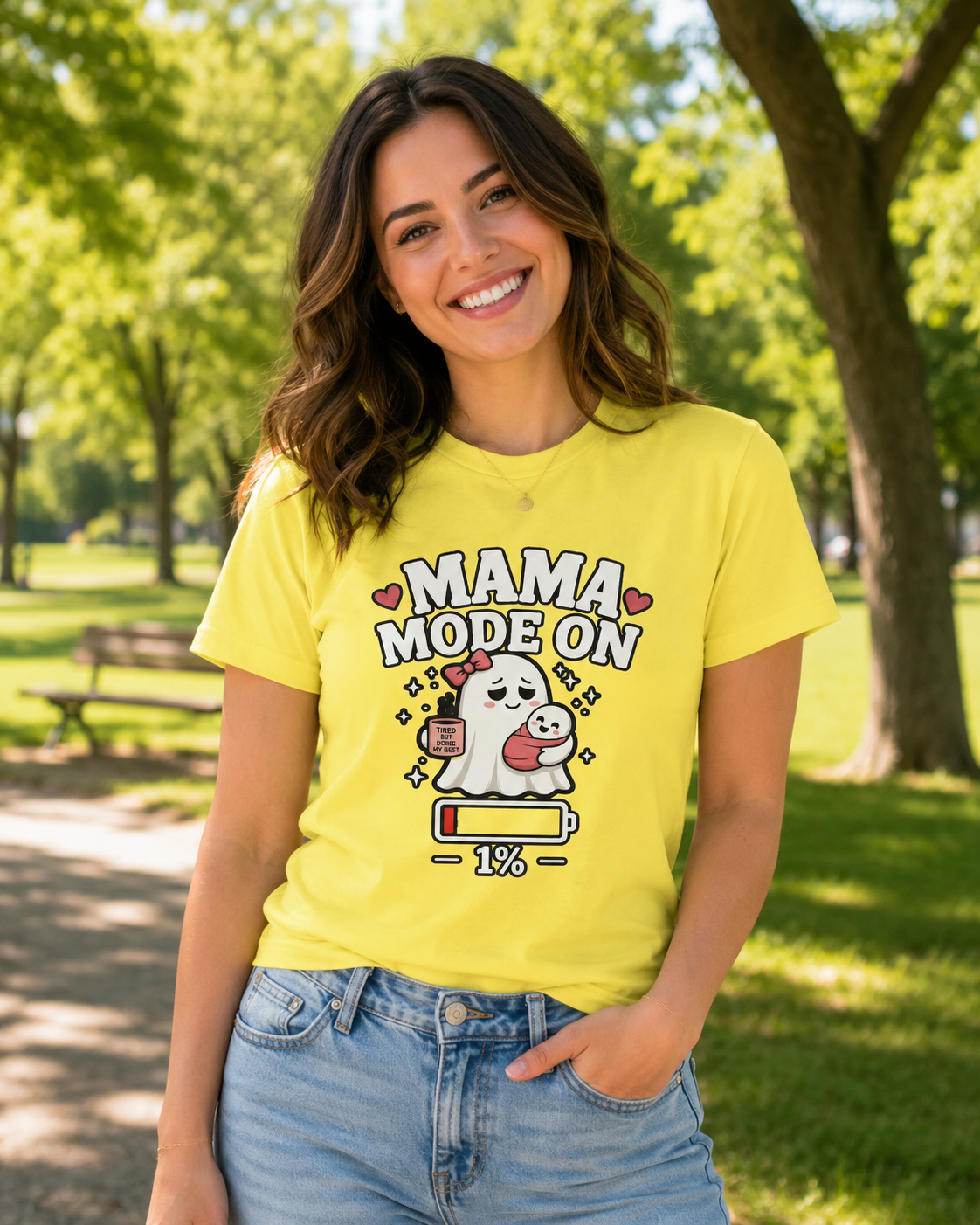 Mom Mode On T-Shirt | Funny Mom Tee | Mother Gift | Tired Mom Shirt | Unisex