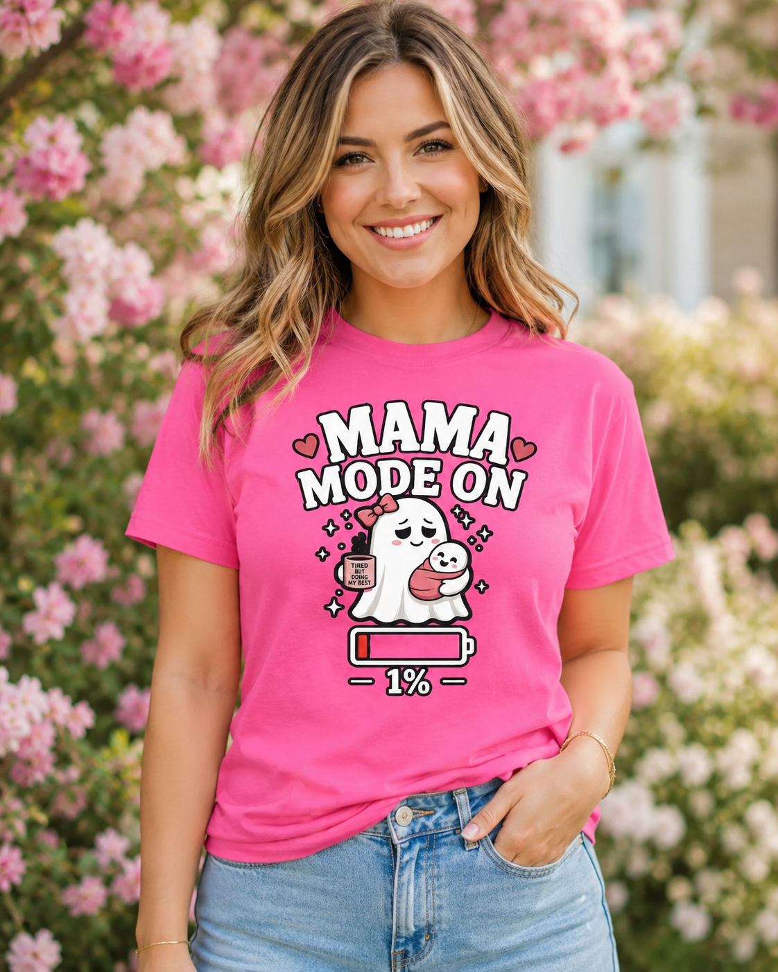 Mom Mode On T-Shirt | Funny Mom Tee | Mother Gift | Tired Mom Shirt | Unisex