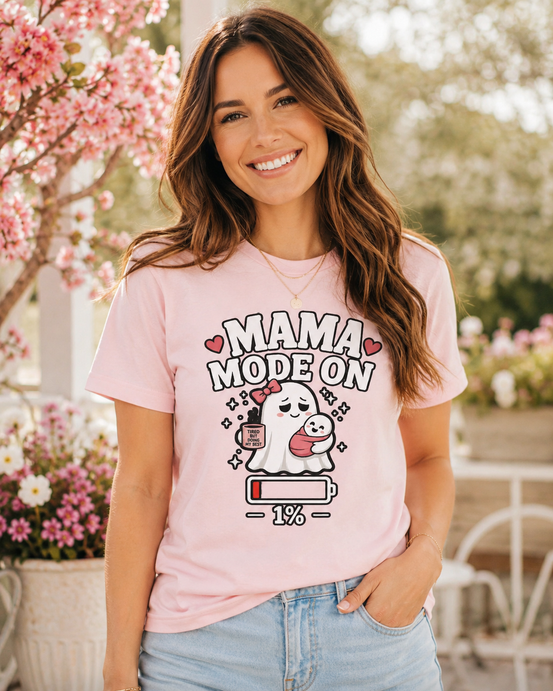 Mom Mode On T-Shirt | Funny Mom Tee | Mother Gift | Tired Mom Shirt | Unisex