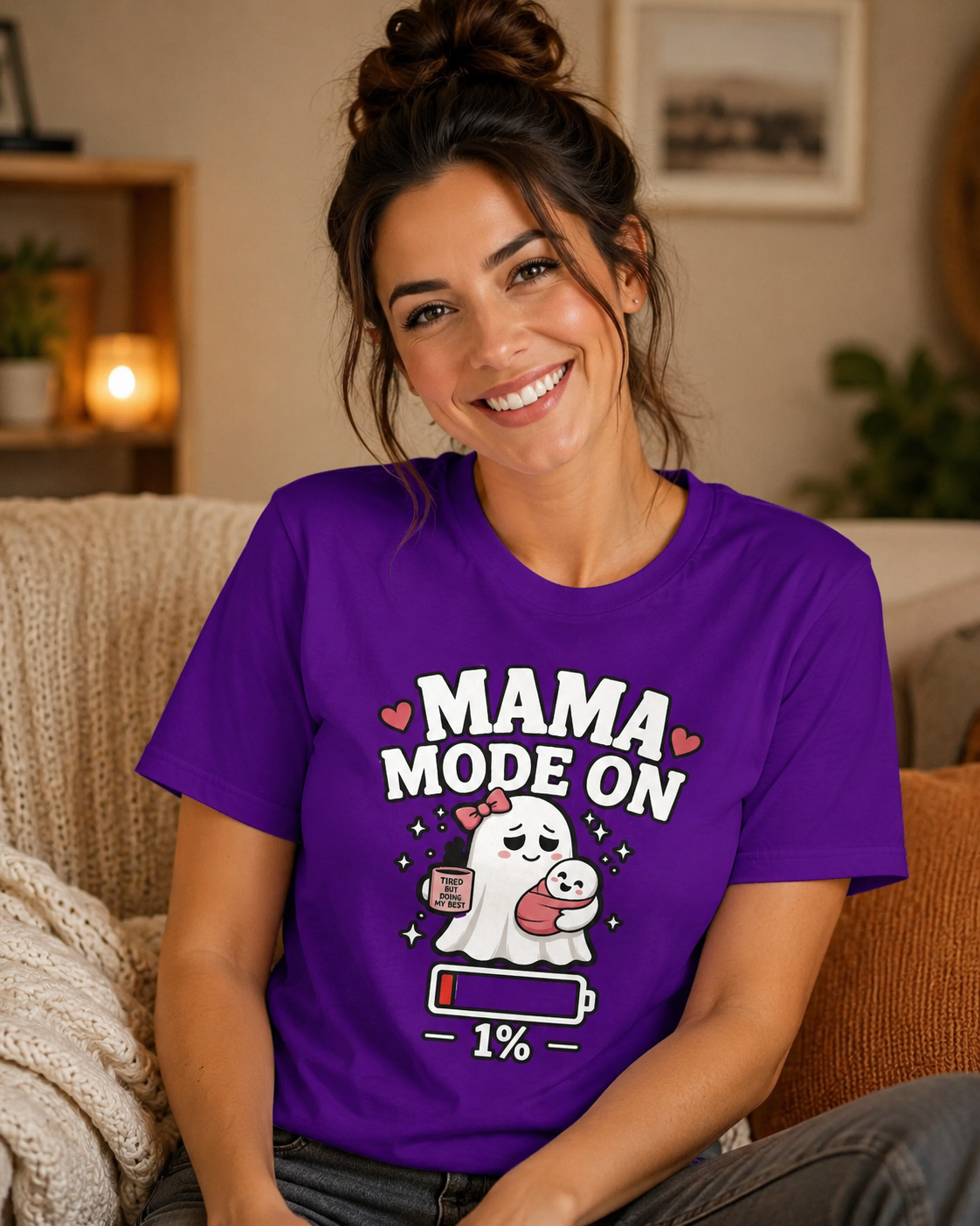 Mom Mode On T-Shirt | Funny Mom Tee | Mother Gift | Tired Mom Shirt | Unisex