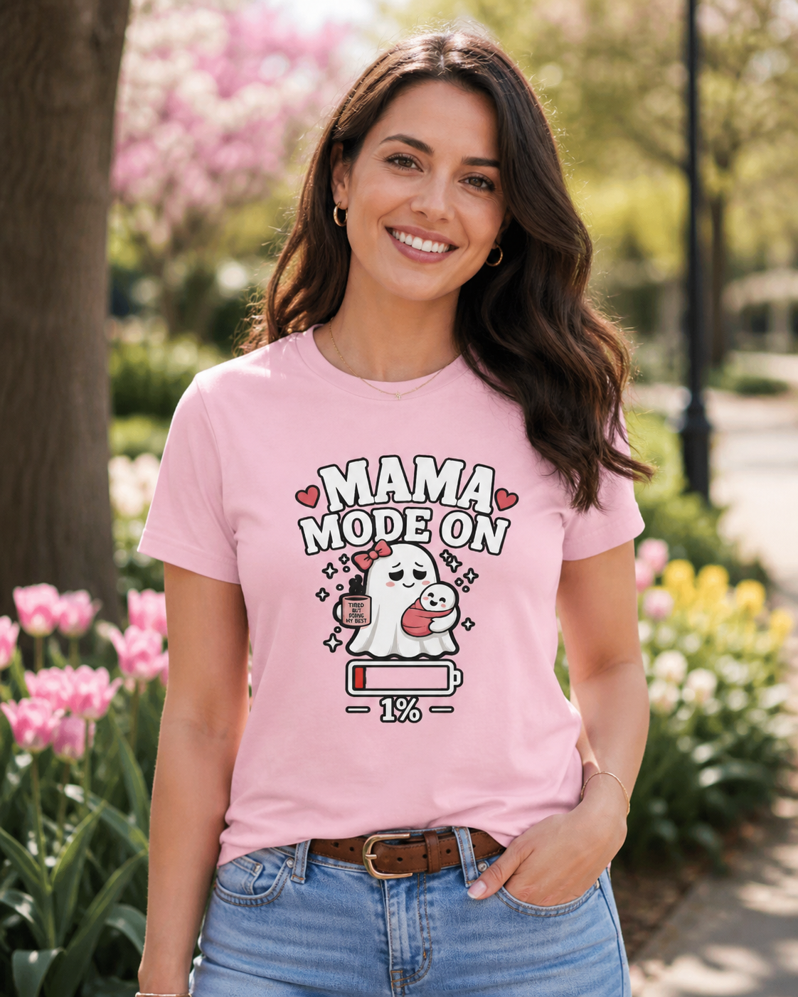 Mom Mode On T-Shirt | Funny Mom Tee | Mother Gift | Tired Mom Shirt | Unisex