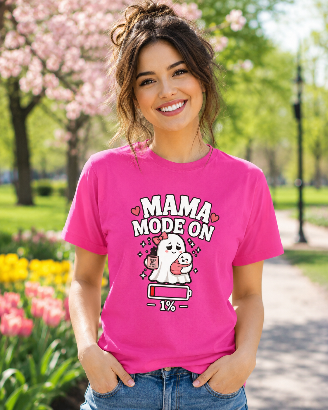 Mom Mode On T-Shirt | Funny Mom Tee | Mother Gift | Tired Mom Shirt | Unisex