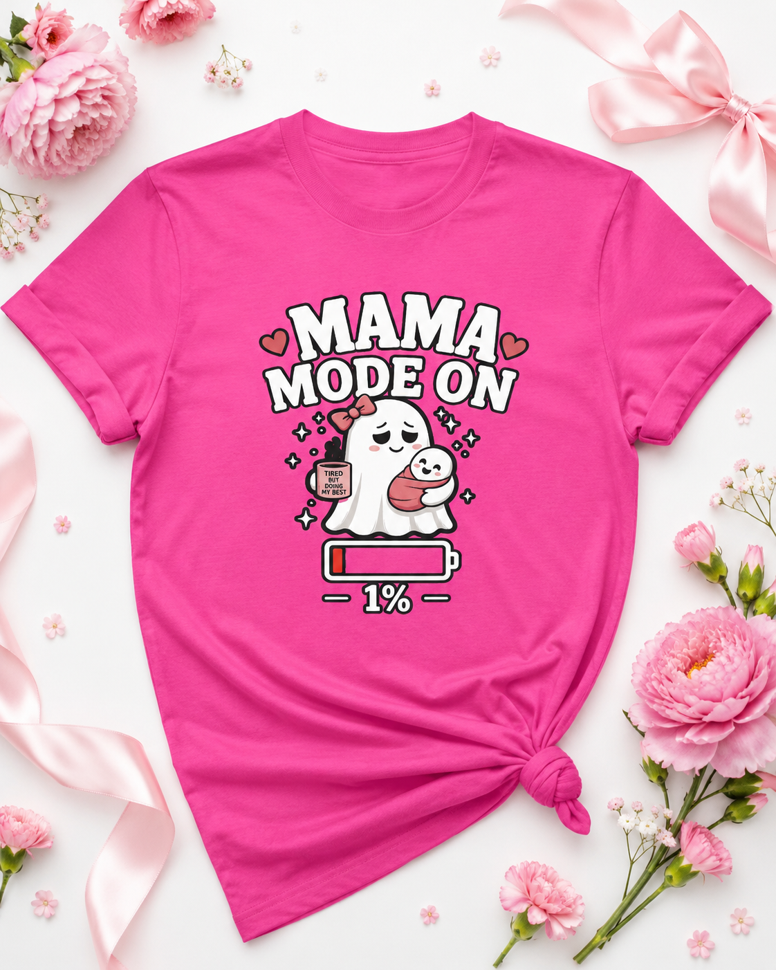 Mom Mode On T-Shirt | Funny Mom Tee | Mother Gift | Tired Mom Shirt | Unisex
