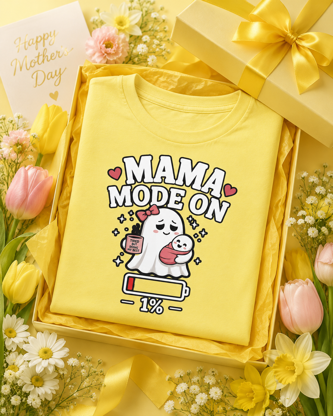 Mom Mode On T-Shirt | Funny Mom Tee | Mother Gift | Tired Mom Shirt | Unisex