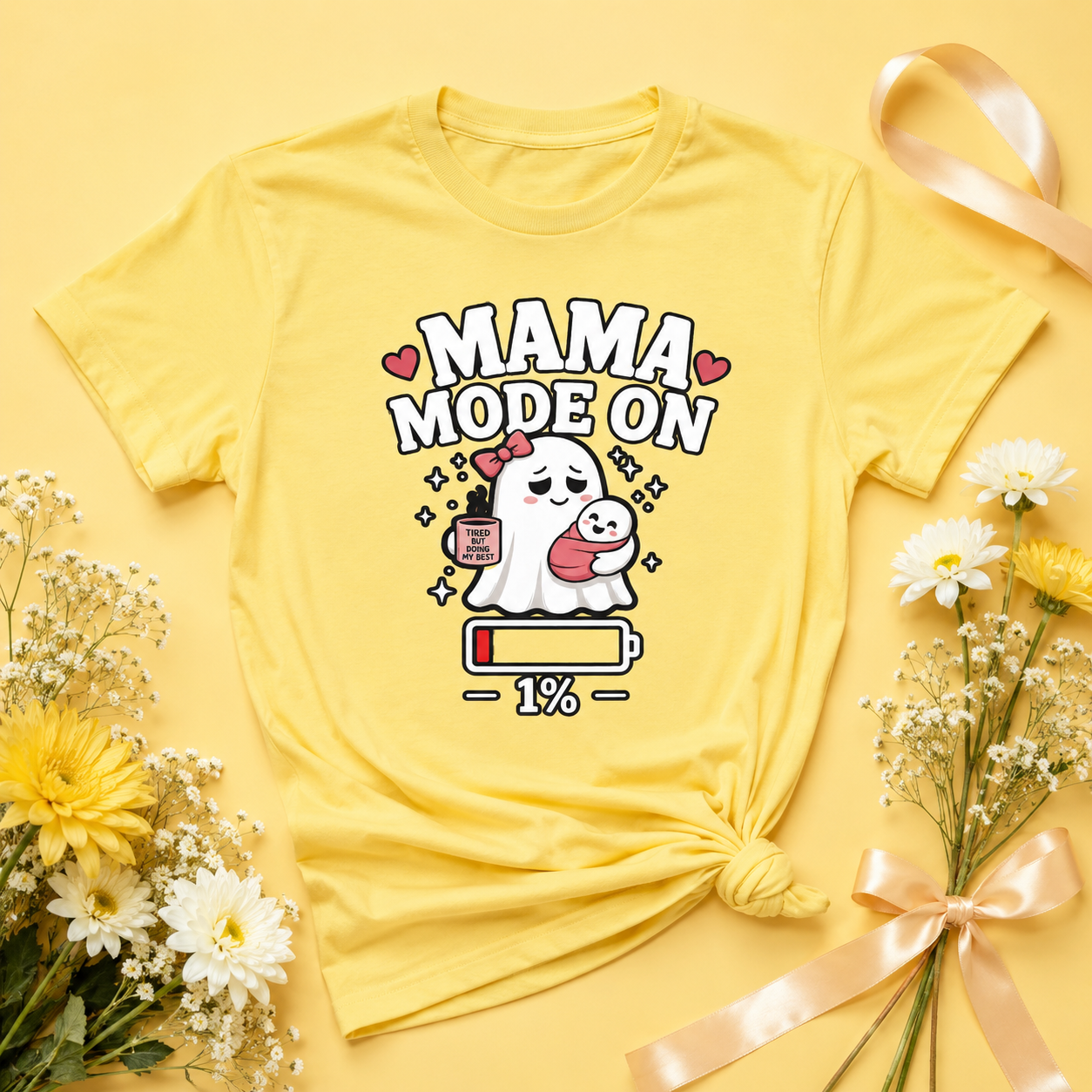 Mom Mode On T-Shirt | Funny Mom Tee | Mother Gift | Tired Mom Shirt | Unisex