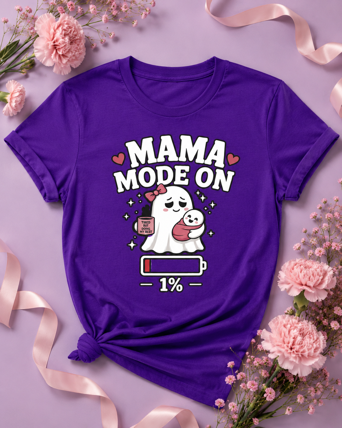 Mom Mode On T-Shirt | Funny Mom Tee | Mother Gift | Tired Mom Shirt | Unisex