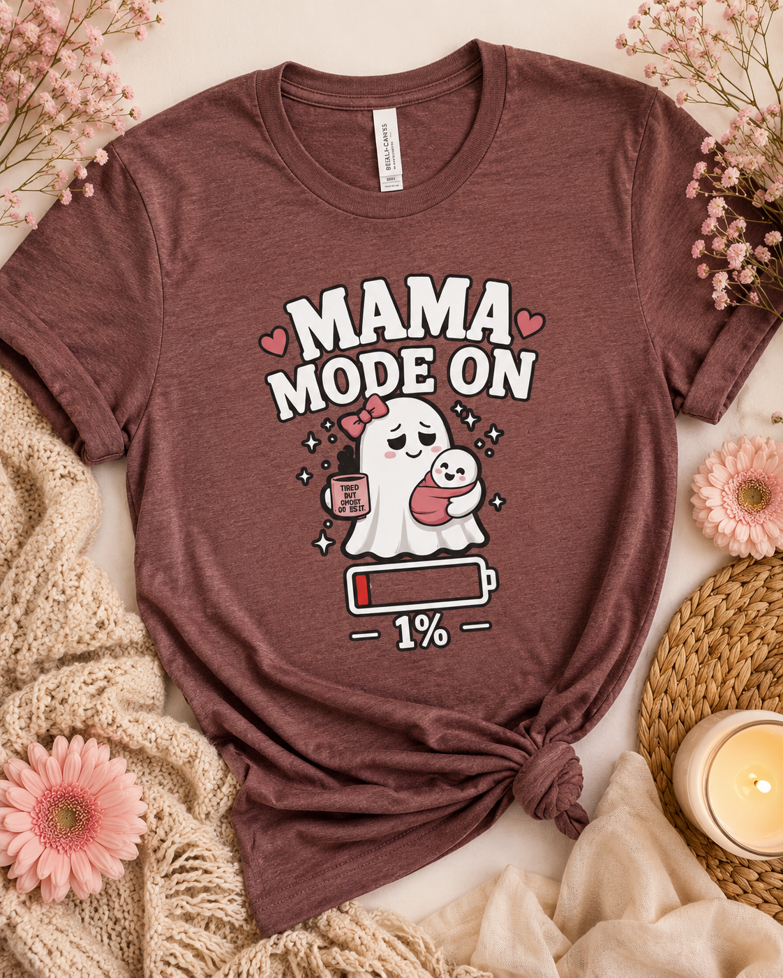 Mom Mode On T-Shirt | Funny Mom Tee | Mother Gift | Tired Mom Shirt | Unisex
