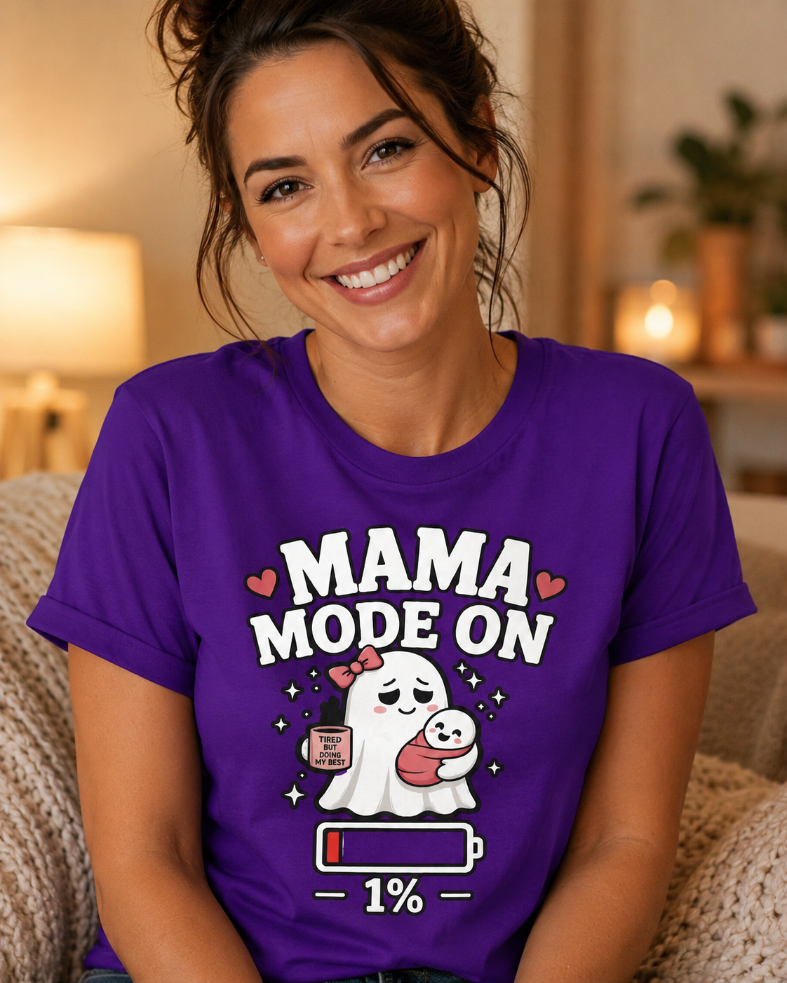 Mom Mode On T-Shirt | Funny Mom Tee | Mother Gift | Tired Mom Shirt | Unisex