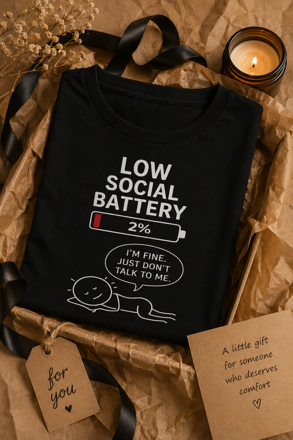 I Am Fine Just Do Not Talk To Me T-Shirt | Funny Introvert Tee | Sarcastic Gift | Antisocial Shirt | Unisex