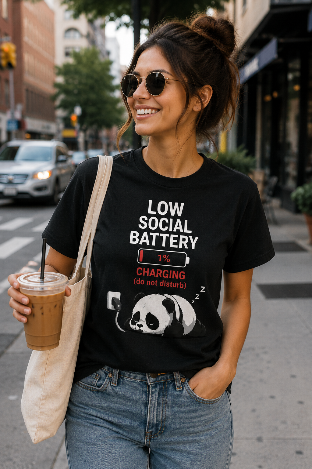 Low Social Battery T-Shirt – Funny Introvert Shirt, Do Not Disturb Tee