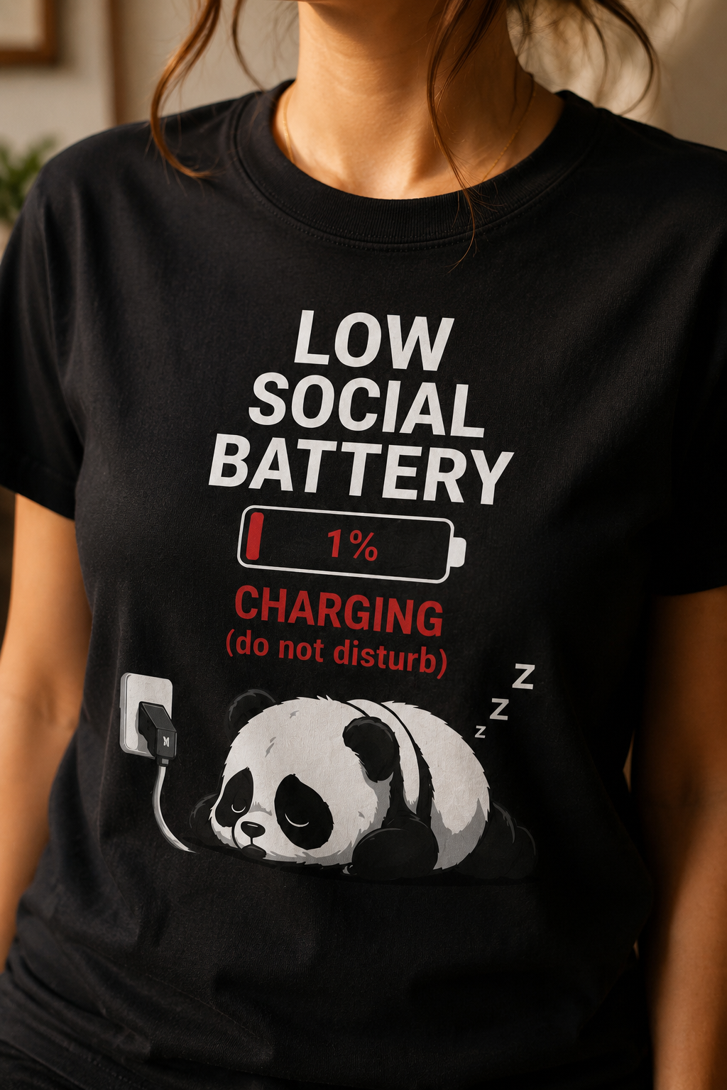 Low Social Battery T-Shirt – Funny Introvert Shirt, Do Not Disturb Tee