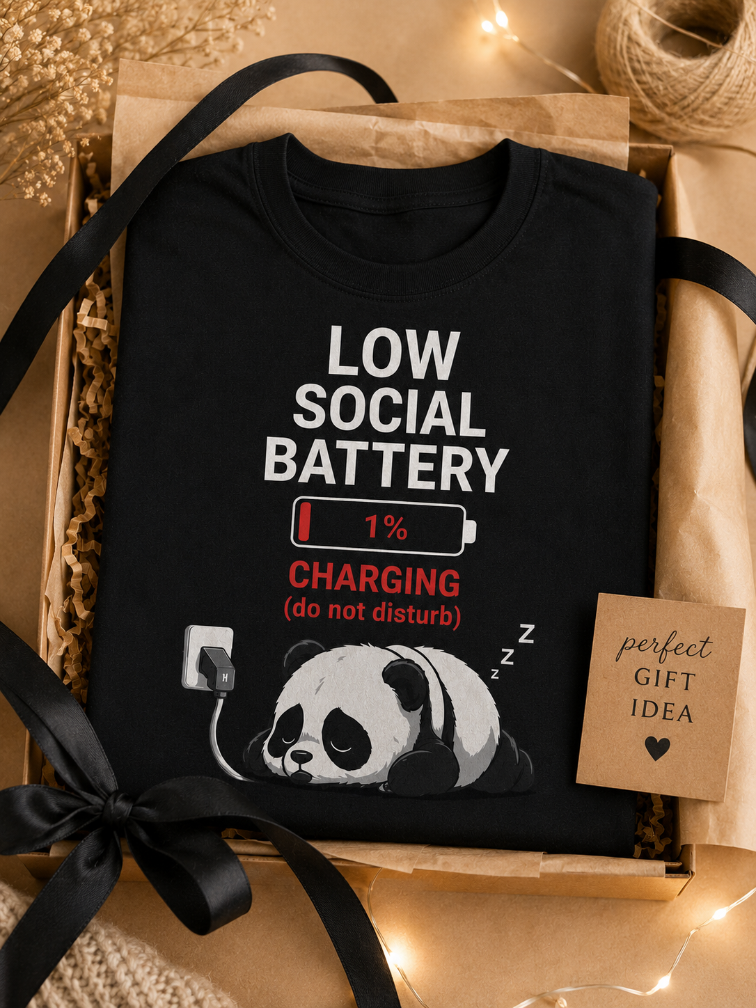 Low Social Battery T-Shirt – Funny Introvert Shirt, Do Not Disturb Tee