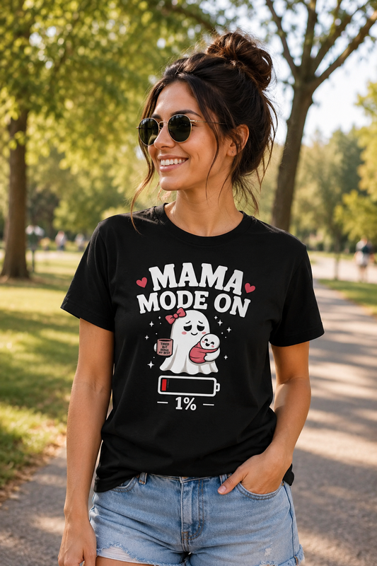 Mom Mode On T-Shirt | Funny Mom Tee | Mother Gift | Tired Mom Shirt | Unisex