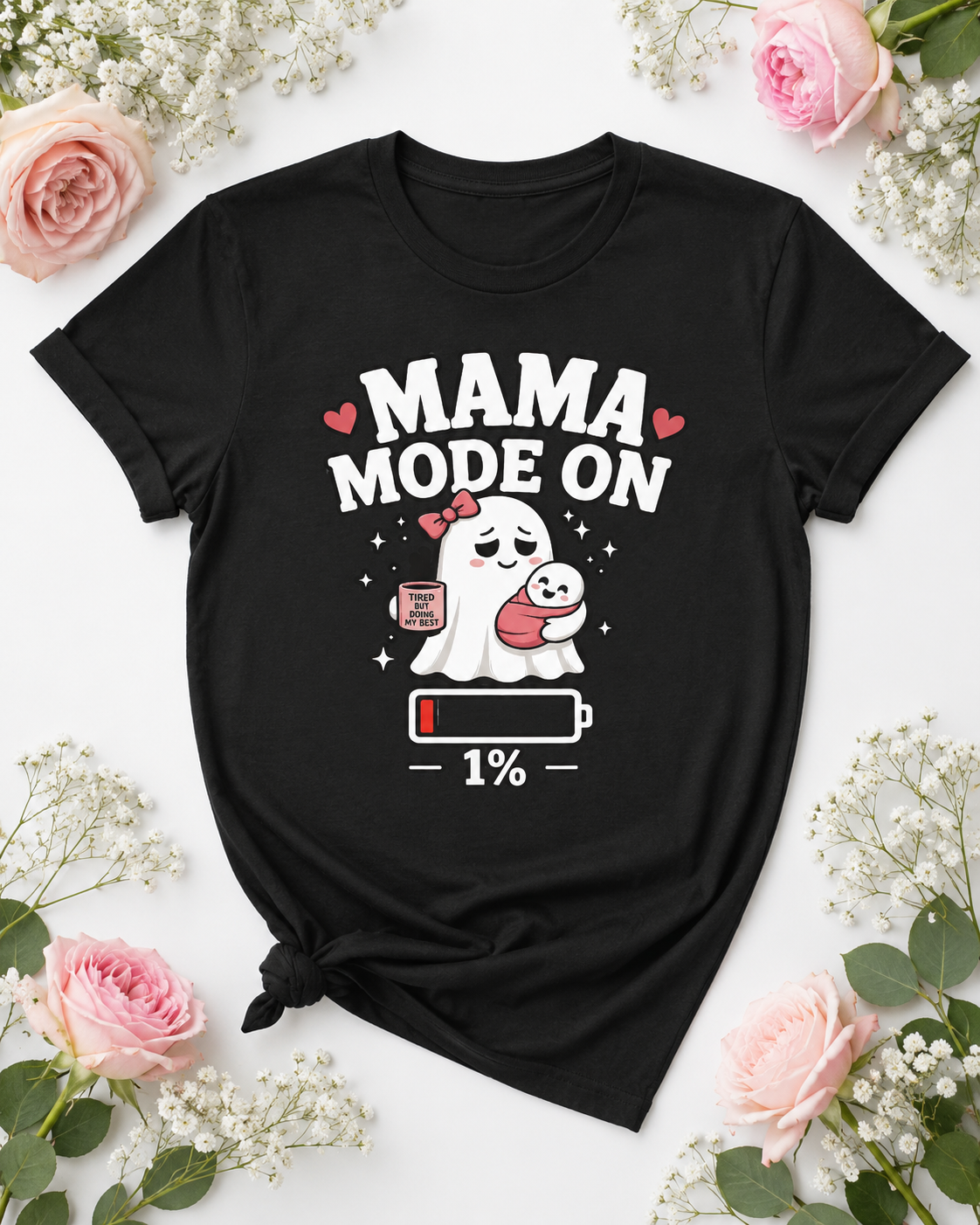 Mom Mode On T-Shirt | Funny Mom Tee | Mother Gift | Tired Mom Shirt | Unisex