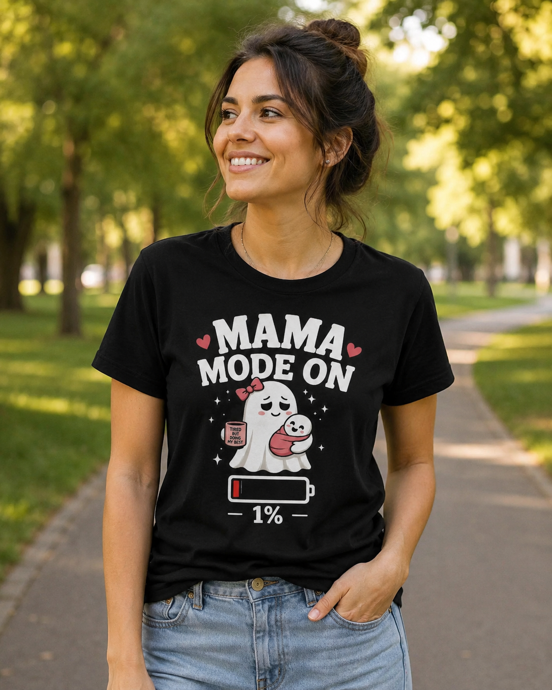 Mom Mode On T-Shirt | Funny Mom Tee | Mother Gift | Tired Mom Shirt | Unisex