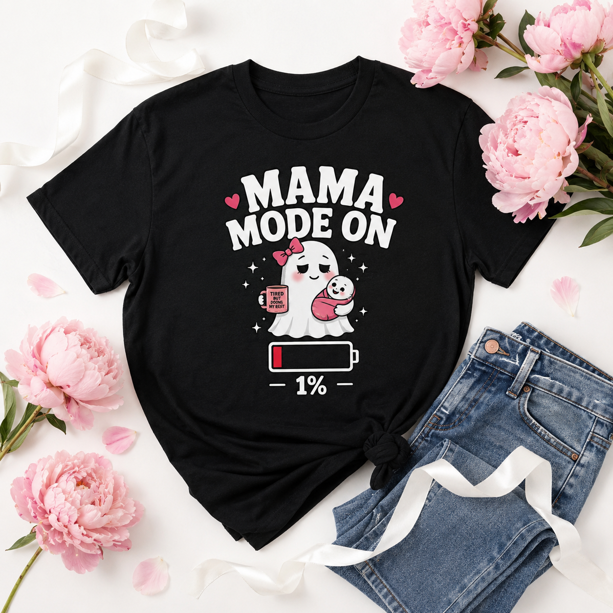 Mom Mode On T-Shirt | Funny Mom Tee | Mother Gift | Tired Mom Shirt | Unisex