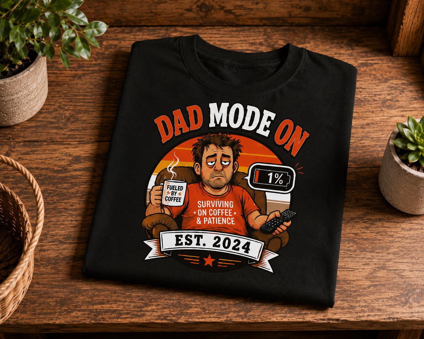 Funny Dad Mode Ghost T-Shirt | Best Dad Tee | Sarcastic Father Gift | Ghost Dad Shirt | Unisex