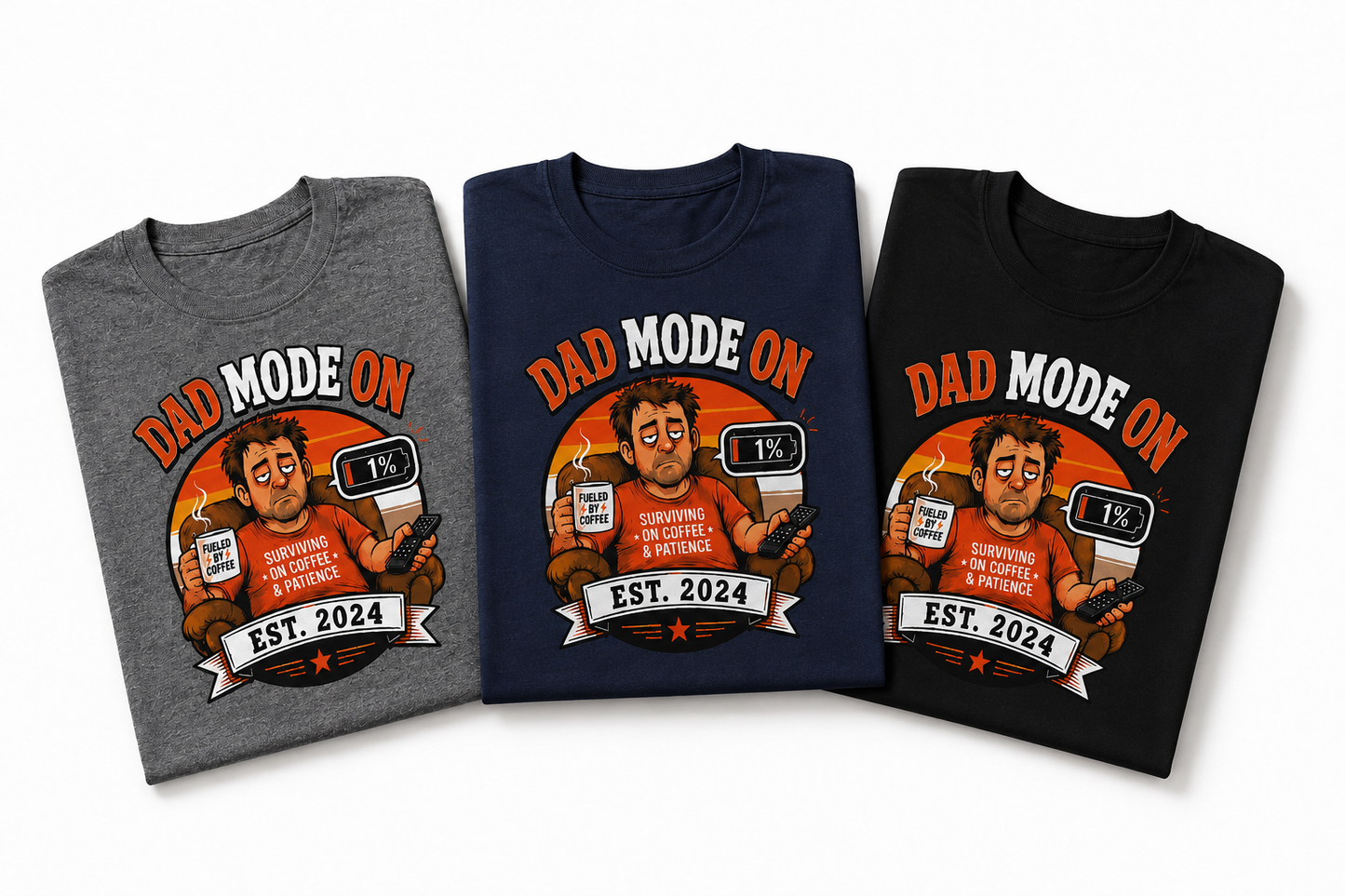 Funny Dad Mode Ghost T-Shirt | Best Dad Tee | Sarcastic Father Gift | Ghost Dad Shirt | Unisex
