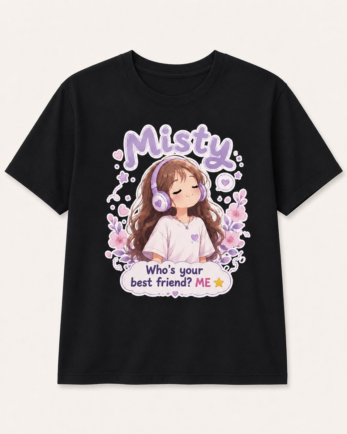 Be Your Own Best Friend T-Shirt | Misty Kawaii Tee | Self Love Gift | Positive Mindset Shirt | Unisex