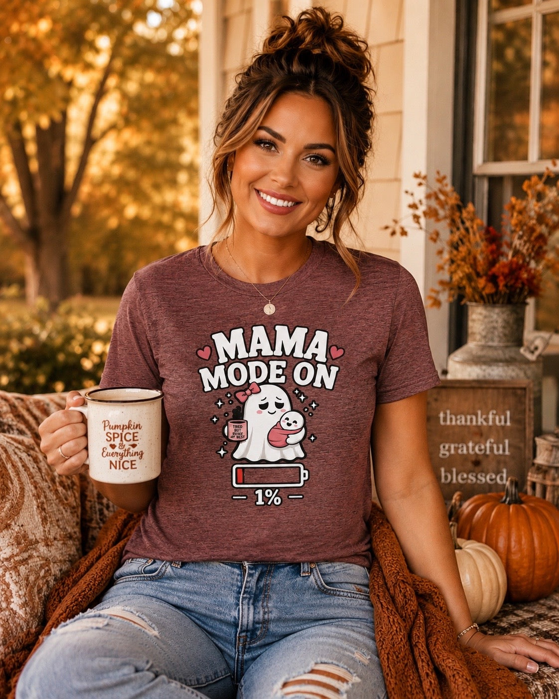 Mom Mode On T-Shirt | Funny Mom Tee | Mother Gift | Tired Mom Shirt | Unisex