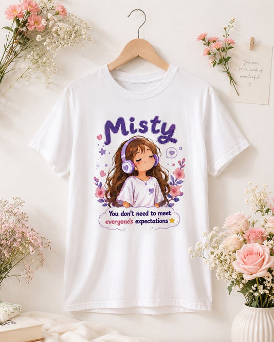 Lower Your Expectations T-Shirt | Misty Kawaii Tee | Funny Realistic Gift | Sarcastic Self Love Shirt | Unisex