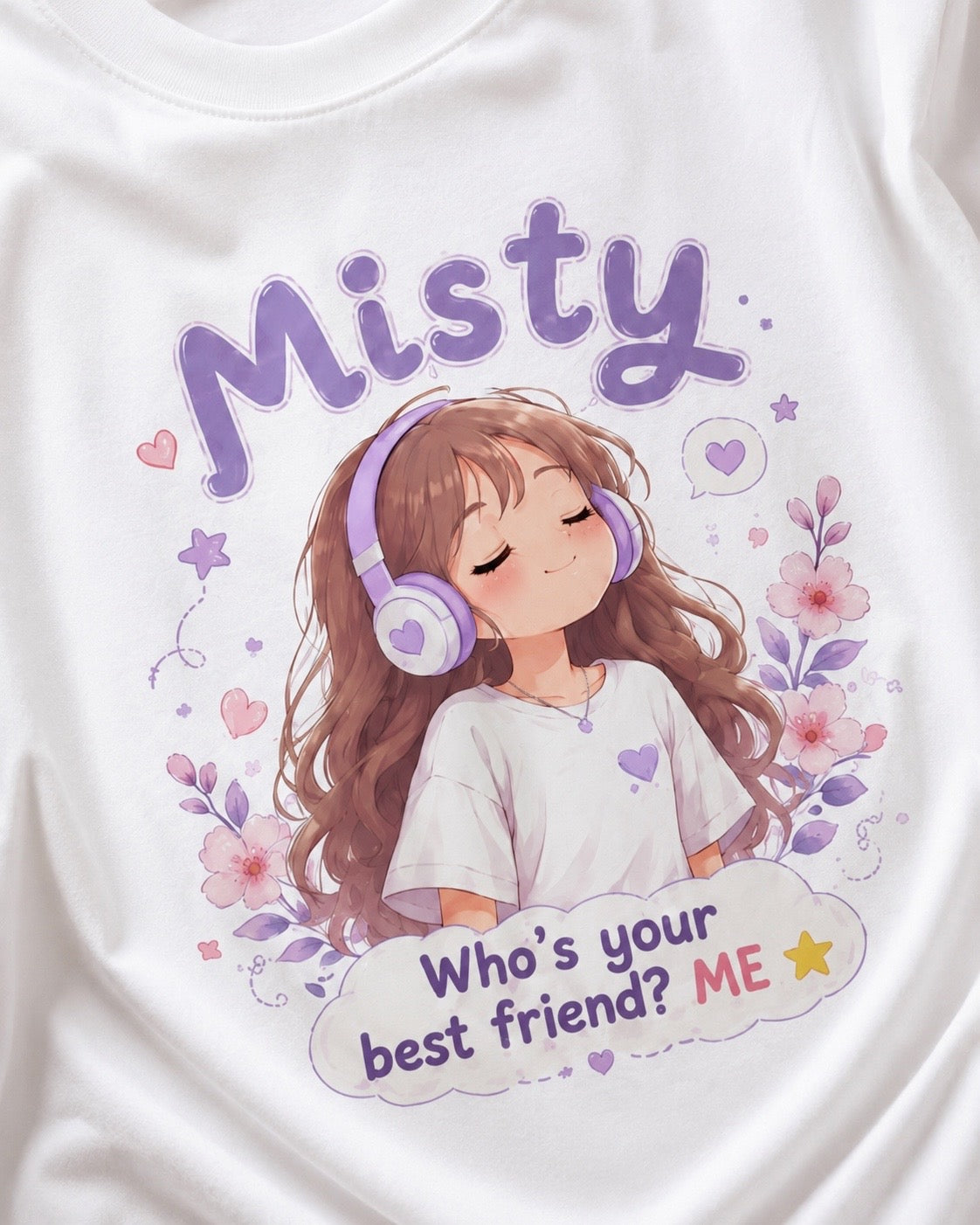 Be Your Own Best Friend T-Shirt | Misty Kawaii Tee | Self Love Gift | Positive Mindset Shirt | Unisex